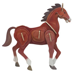 Toyway Horse 3D Wooden Puzzle W4210