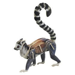 Toyway Ring-Tailed Lemur 3D Wooden Puzzle W4254