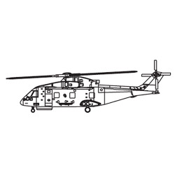 Trumpeter 6265 Merlin EH101 (qty 3) 1:350 Model Kit