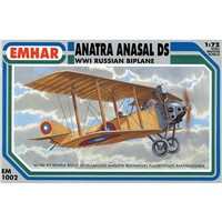 Emhar 1002 Anatra Anasal DS WWI Russian Biplane 1:72 Model Kit
