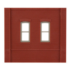 DPM 30133 Dock Level Rectangular Window Wall (x4) HO Gauge