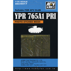 AFV Club AG35017 Photo-etch Mesh For YPR765A1 PRI 1:35 Model Kit
