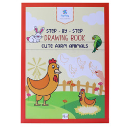 PepPlay 20503 Step-By-Step Drawing Book-Cute Farm Animal