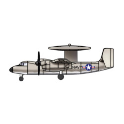 Trumpeter 3430 E-2C Hawkeye (qty 6) 1:700 Model Kit