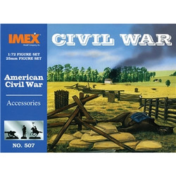 Imex 507 Civil War Accessories 1:72 Plastic Model Kit