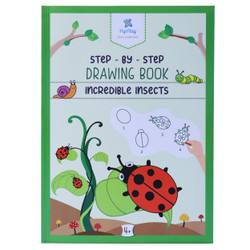 PepPlay 20501 Step-By-Step Drawing Book-Incredible Insects