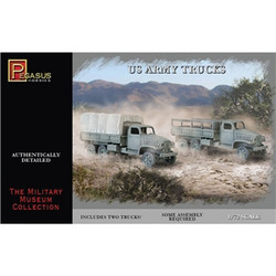 Pegasus 7651 US Army Trucks (2 per box) 1:72 Model Kit