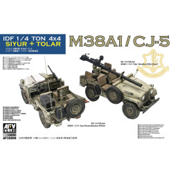 AFV Club AF35S99 IDF M38A1/CJ-5 Siyur + Toyar ¼ton 4x4 1:35 Model Kit
