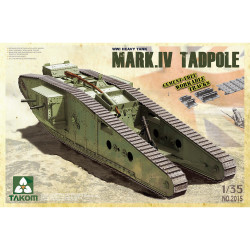 Takom 2015 WWI Heavy Battle Tank Mk IV Male Tadpole 1:35 Model Kit