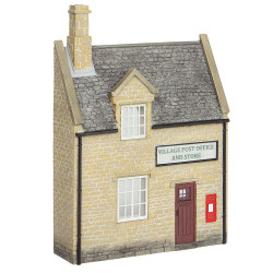Bachmann Scenecraft 44-296 Low Relief Honey Stone Post Office and Shop OO Gauge