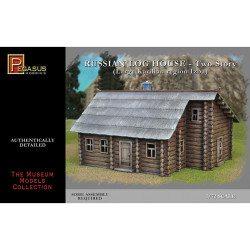 Pegasus 7704 Russian Two-Storey Log House 1:72 Model Kit