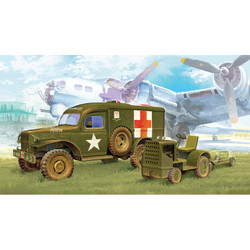 Academy 13403 WWII US Ambulance & Towing Tractor 1:72 Model Kit