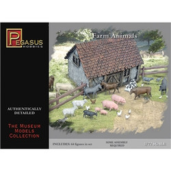 Pegasus 7052 Farm Animals 1:72 Model Kit