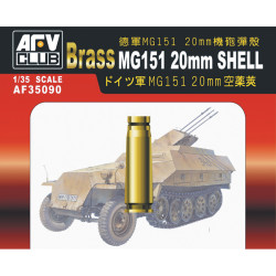 AFV Club AF35090 MG151 20mm Shell (Brass) 1:35 Model Kit