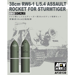AFV Club AF35139 38cm RW6-1 L/5.4 Assault Rocket For Sturmtiger 1:35 Model Kit