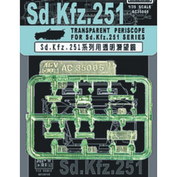 AFV Club AC35005 Transparent Periscopes for Sd.Kfz.251 Series 1:35 Model Kit