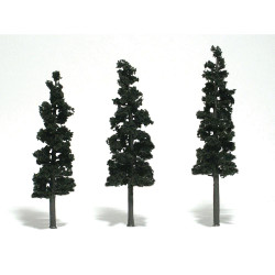 Woodland Scenics TR1562 6"-7" Ready Made Pine (3/Pk)