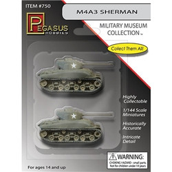 Pegasus 750 M4A3 Sherman (qty 2) 1:144 Model Kit