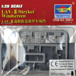Trumpeter 6611 LAV-III/Stryker Windscreen Units 1:35 Model Kit