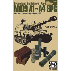AFV Club AF35299 US Propellant Containers for M109 A1-A4 SPG 1:35 Model Kit