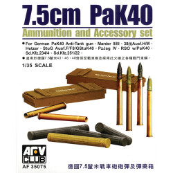 AFV Club AF35075 PaK40 Ammo & Cases 1:35 Model Kit