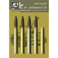 AFV Club AG35040 Bofors 40mm Brass Ammo Set 1:35 Model Kit