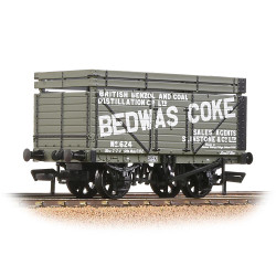 Bachmann Branchline 37-205A 8 Plank Wagon Coke Rails 'Bedwas' Grey