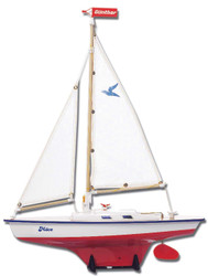 Gunther MÖVE Wooden Sailing Boat with Adjustable Mainsail G1806
