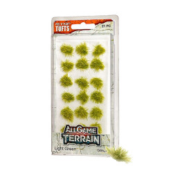 All Game Terrain 6626 Light Green Tufts Wargaming Miniature Base Terrain & Diorama
