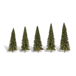 Woodland Scenics TR3565 2 "-3 ½" Classic Forever Green (5/Pk)