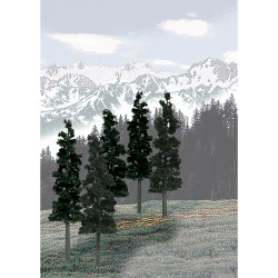 Woodland Scenics TR1582 6"-8" Ready Made Pine Value Pack (12/Pk)