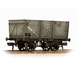 Bachmann Branchline 37-425B 16T Steel Slope-Sided Mineral Wagon BR Grey Early [W]