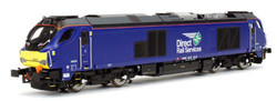 Dapol Class 68 026 DRS Plain Blue N Gauge DA2D-022-010