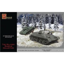 Pegasus 7661 T-34/76 (2 per box) 1:72 Model Kit