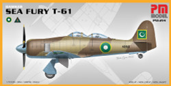 PM Model 214 Hawker Sea Fury T-61 1:72 Model Kit