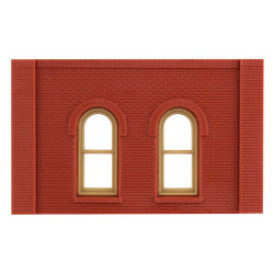 DPM 30112 Single Storey Arched Window Wall (x4) HO Gauge