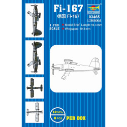 Trumpeter 3465 Fi 167 (qty 12) 1:700 Model Kit