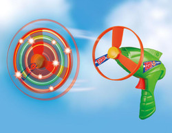 Gunther Turbo Light - flying propellor game with launcher and LED lights G1691
