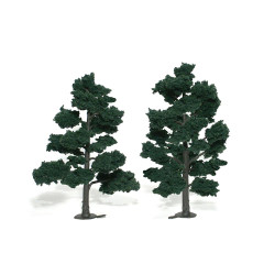 Woodland Scenics TR1517 6"-7" Ready Made Dark Green (2/Pk)