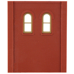 DPM 30109 Two-Storey Two Upper Arched Window Wall (x4) HO Gauge