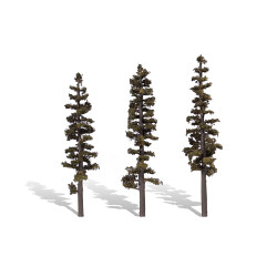 Woodland Scenics TR3563 7"-8" Classic Standing Timber (3/Pk)