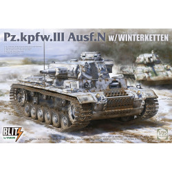 Takom 8011 German PzKpfw III Ausf N w/ Winterketten, WWII 1:35 Model Kit