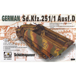 AFV Club AF35063 SdKfz 251/1 Ausf D 'Schutzenpanzer' 1:35 Model Kit