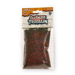 All Game Terrain 6533 Red Blend Gravel Wargaming Miniature Base Terrain & Diorama
