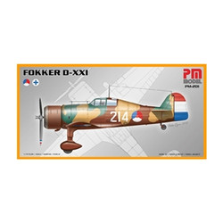 PM Model 201 Fokker D-XXI (White 214) 1:72 Model Kit