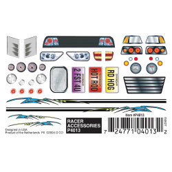 Pinecar Racer Accessories Dry Transfer WP4013