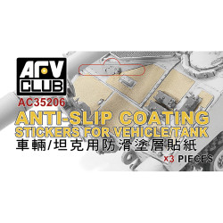 AFV Club AC35206 Anti-slip Coating Stickers for Tanks/Aircraft/Ships  Model Kit