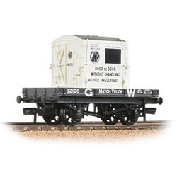 Bachmann Branchline 37-480 1 Plank Wagon GWR Grey With 'GWR' AF Container [WL]
