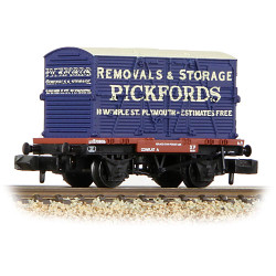Graham Farish 377-330 Conflat Wagon BR Bauxite (Early) with 'Pickfords' BD Container [WL]