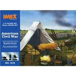 Imex 519 Battlefield Accessories American History Series 1:72 Plastic Model Kit